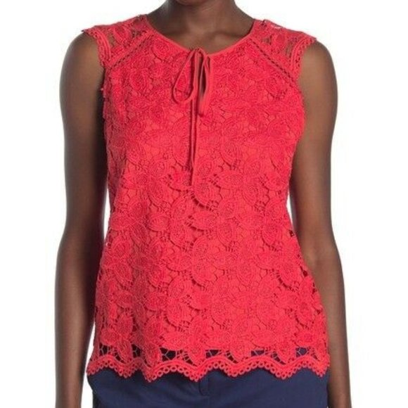 Laundry By Shelli Segal S Lace Sleeveless Top NWT - Picture 6 of 6